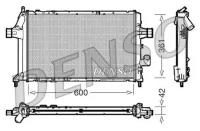 Радиатор охлаждения двигателя DENSO 807563 DRM20085 1JRG X BZ1JFDK DENSO DRM20085