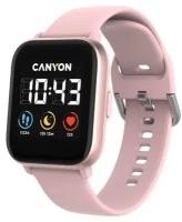 Смарт-часы Canyon SW-78, 1.4', IPS, сенсор, MP3 плеер, уведомления, спорт, IP68, розовые