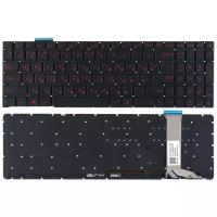 Клавиатура для Asus GL752VW, GL552VW, GL552VX, ROG GL552VW, GL552, N551, GL752 c красной подсветкой