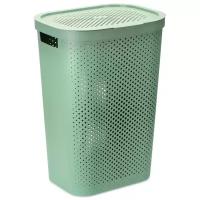 CURVER корзина для белья Infinity 60x44x35 см shale green recycled