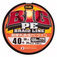 Шнур плетеный Duel BIG PE BRAID LINE 135m Blue #4.0 24kg (0.34mm)