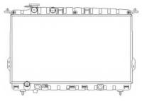 NRF 53642 NRF 53642_радиатор системы охлаждения! МКПП Hyundai Sonata 2.0/2.4/2.5 16V 98-01