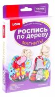 LORI Роспись по дереву Магниты Поздравляю, Фнр-024/LR мультиколор 6 шт