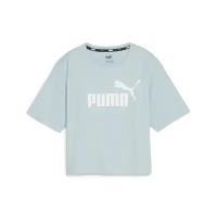 Футболка PUMA/58686622/Essentials Logo Cropped Women's Tee /синий/M