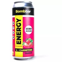 BOMBBAR Энергетик Bombbar ENERGY L- Carnitine, 500 мл, вкус: клубника- земляника