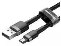 Кабель Baseus Cafule Cable Micro USB 2.4 A 1м (black and gray)