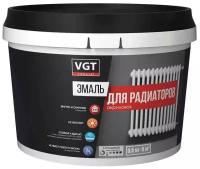 Эмаль для радиаторов в/д VGT глянцевая супербелая Профи 0,5 кг