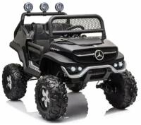 Электромобиль Barty Mercedes-Benz Unimog Mini, черный глянец