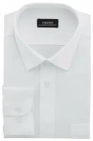 Рубашка мужская длинный рукав CASINO c111/15/9201/Z, Полуприталенный силуэт / Regular fit, цвет Белый, рост 174-184, размер ворота 44