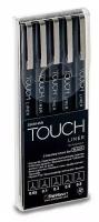 Набор линеров Touch Liner 5 шт (черные, 0.05mm-0.8mm)
