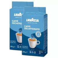 Кофе молотый Lavazza Caffe Decaffeinato, 250 г, вакуумная упаковка, 2 уп