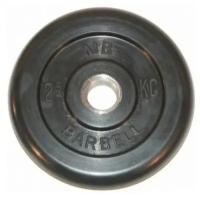 2.5 кг диск (блин) MB Barbell (черный) 31 мм