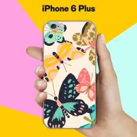 Силиконовый чехол на Apple iPhone 6 Plus Бабочки 9 / для Эпл Айфон 6 Плюс