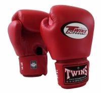Перчатки боксерские Twins BGVL-3 красные (12 унций, Кожа, TWINS, 400, 200, 150, Красный) 12 унций