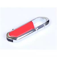 Флешка для нанесения логотипа в виде карабина (8 Гб / GB USB 2.0 Красный/Red 060 Flash drive VF- 111)