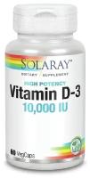 Solaray Vitamin D-3 (10000 IU) 60 V-капс