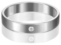 PLATINA jewelry Обручальное кольцо из белого золота с бриллиантом 01-1128-00-101-1120-30