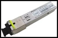 Оптический SFP трансивер 1.25Гбит/c, Tx 1550нм/Rx 1310нм, 20км, SC, DDM