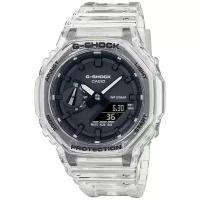 Наручные часы CASIO G-Shock GA-2100SKE-7A, бесцветный, черный