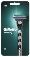 Gillette Бритвенный станок Gillette Mach3 + 1 сменная кассета, 3 лезвия