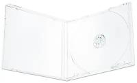 Коробка CD Jewel Box Clear для 1 диска (прозрачный трей), 10 мм, упаковка 10 шт