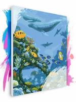 Картина по номерам на холсте Морской риф, 50 х 60 см