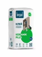 Клей для плитки усиленный BERGAUF KERAMIK PLUS (С0), 25кг