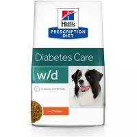 Сухой корм для собак Hill's Prescription Diet w/d при избыточном весе, при сахарном диабете, курица