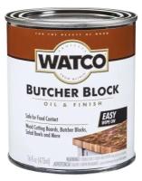 Тунговое масло для столешниц и деревянной посуды WATCO Butcher Block Oil, полуматовое, масло для дерева и мебели, 0.472 л, Полуматовый