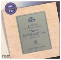 Компакт-Диски, Archiv Produktion, FOURNIER, PIERRE - Bach: 6 Cello Suites BWV 1007, 1008, 1009, 1010, 1 (2CD)