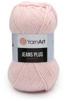 Пряжа YarnArt Jeans PLUS светло-розовый (74), 55%хлопок/45%акрил, 160м, 100г, 1шт