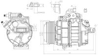Компрессор кондиционера для автомобилей Ford Explorer (11-) 3.5i LCAC 1011 LUZAR