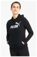 Толстовка, PUMA ESS Logo Hoodie, Женская, размер XS; Black