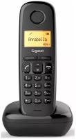 Телефон беспроводной Gigaset A170, монохром. дисплей, АОН, 50 номеров, черный