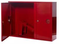 Шкаф пожарный металлический 315НЗК красный, левосторонний