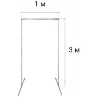 Стойка пресс волл для баннера (П-образная) 3 м. / 1 м. GOZHY