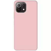 Чехол - накладка Silky Touch для Xiaomi Mi 11 Lite 4G розовый песок