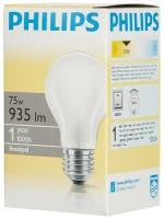 Электрическая лампа Philips стандартная/матовая 75W E27 FR/A55 (10/120)