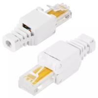 Rexant Разъем RJ-45(8P8C) под витую пару, UTP, категория 5e, самозажимной Артикул 05-1051