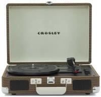 Виниловый проигрыватель CROSLEY CRUISER PLUS [CR8005F-TW4] Tweed c двухсторонним Bluetooth