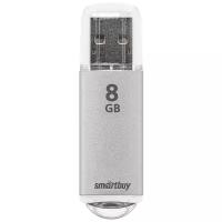 Флеш-накопитель USB 2.0 Smartbuy 8GB V-Cut Silver (SB8GBVC-S)