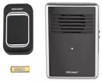 Дверные звонки REXANT Звонок REXANT RX-30, беспроводной, 25 мелодий, 150 м, от батареек, чёрный