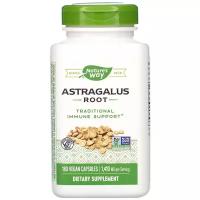 Nature's Way - Astragalus Root 470 мг (180 капсул) - растительный адаптоген корень астрагала для поддержки иммунитета