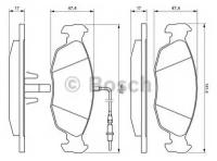 Передние колодки Bosch 0986461764 с интегрированным контактом датчика износа