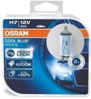 Лампа автомобильная галогенная OSRAM COOL BLUE INTENSE H7 64210CBI-HCB 12V 55W PX26d