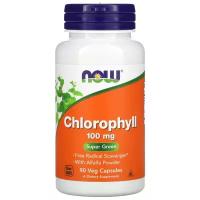 NOW Chlorophyll, Хлорофилл 100 мг - 90 капсул