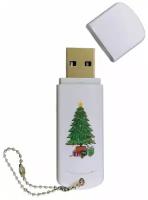 Подарочный USB-накопитель брелок С елочкой оригинальная флешка 256GB USB 3.0