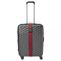 Ремень багажный WENGER 604597, красный/черный, полиэстер, 101,5 x 1,4 x 5 см