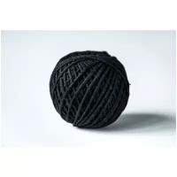 Шпагат хлопчатобумажный Эбис, 1500 текс, цвет черный, 50 м