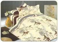 2 спальное постельное белье двустороннее желтое с листьями